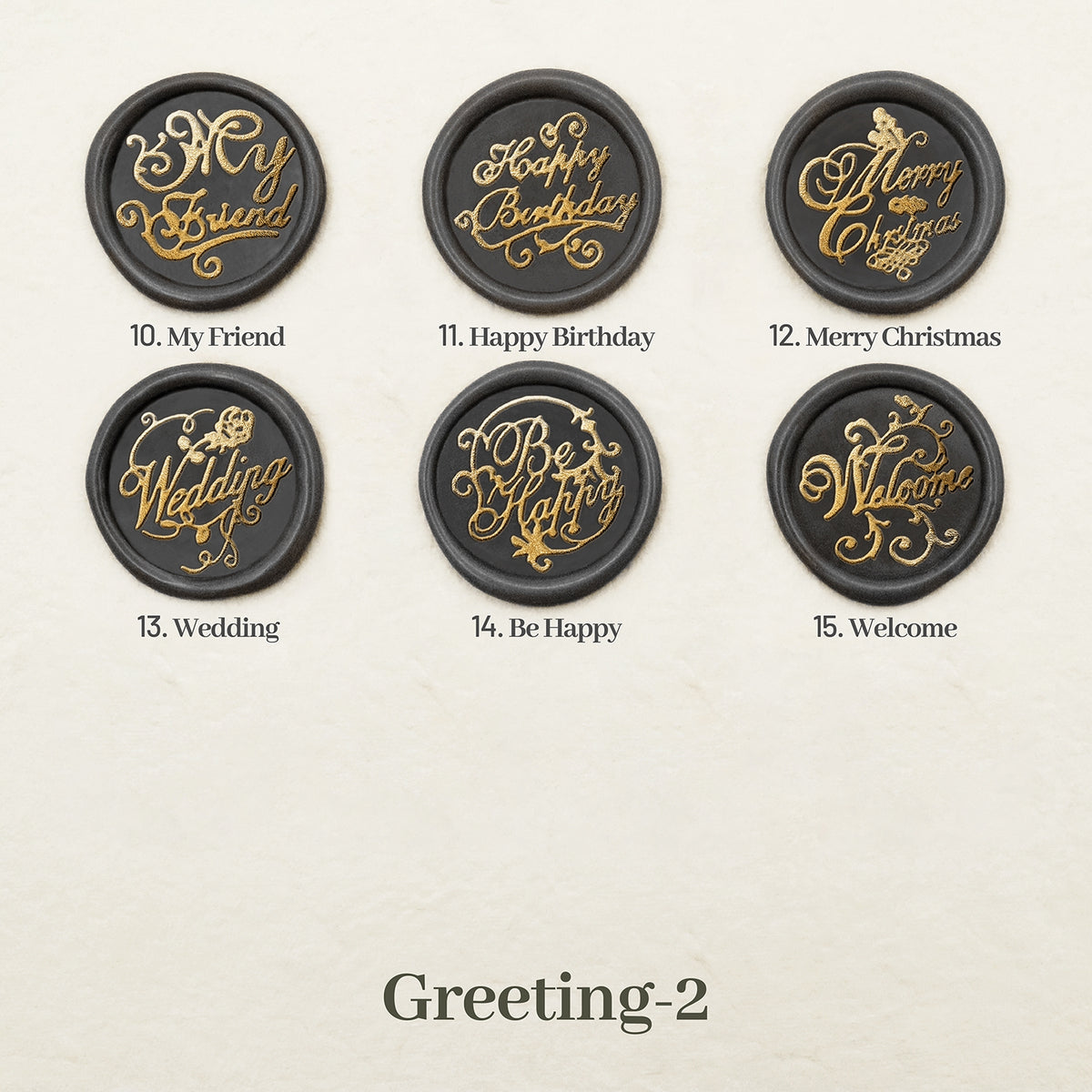 Stamprints Greeting Wax Seal Stamp color