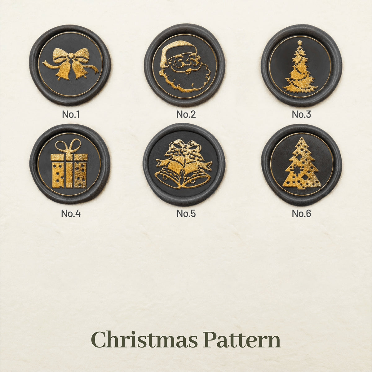 Stamprints Christmas Wax Seal Stamp Design 1