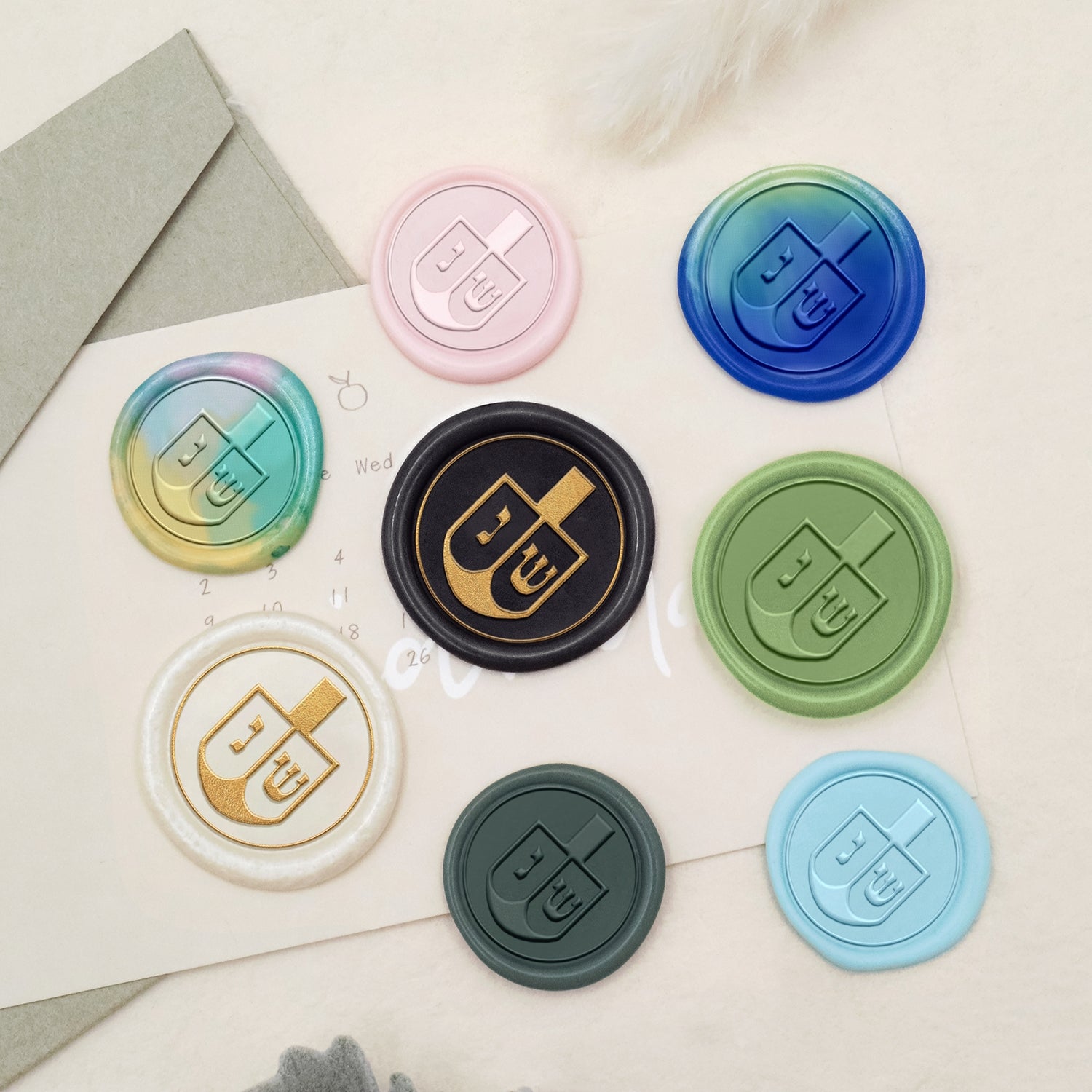 Stamprints Dreidel Symbol Wax Seal Stamp 3