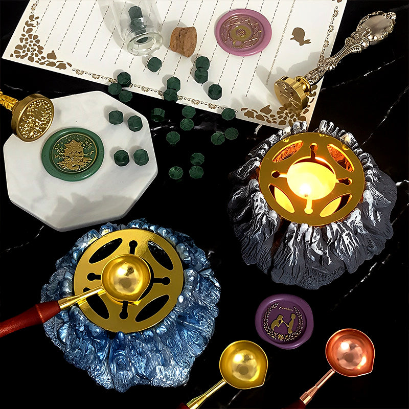 Volcanic Wax Melting Furnace Wax Spoon Set b