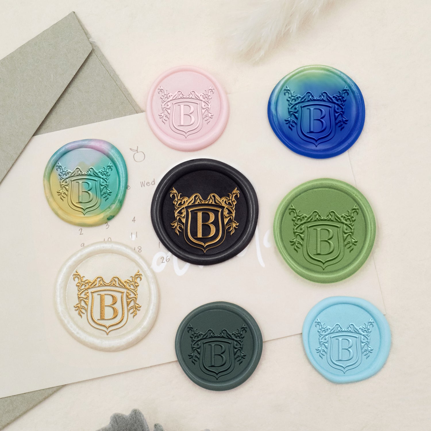 Custom Logo Wax Seal Stamp - Style 6-3