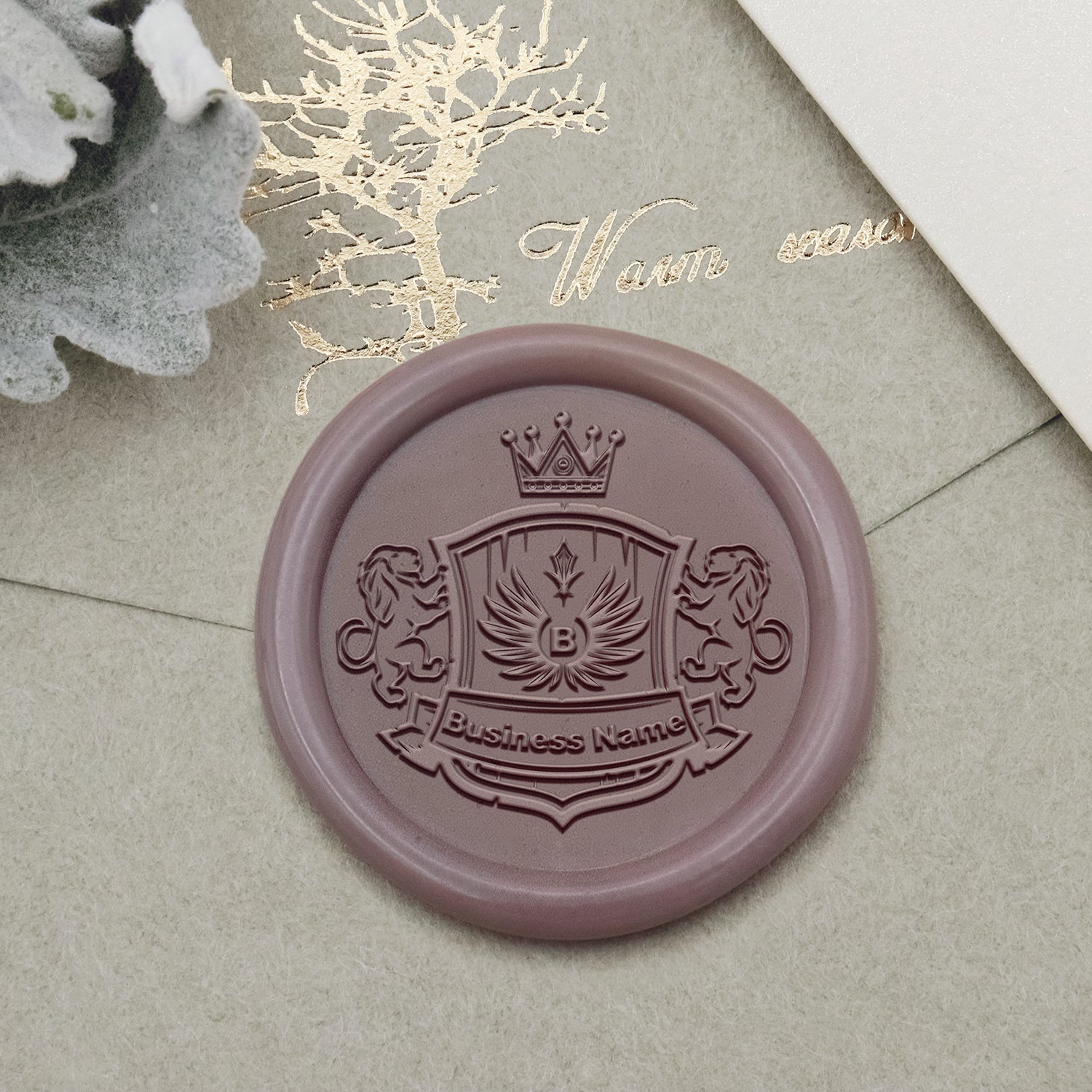 Custom Logo Wax Seal Stamp - Style 23-1