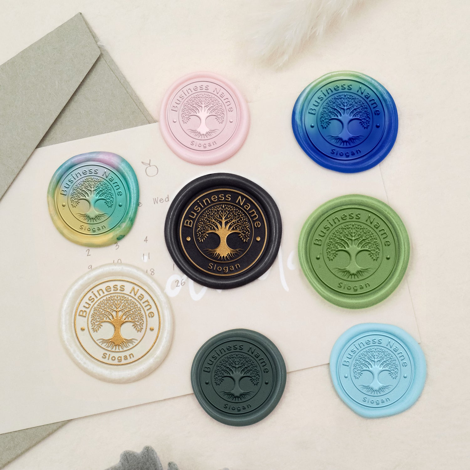 Tree of Life Custom Logo Wax Seal Stamp3