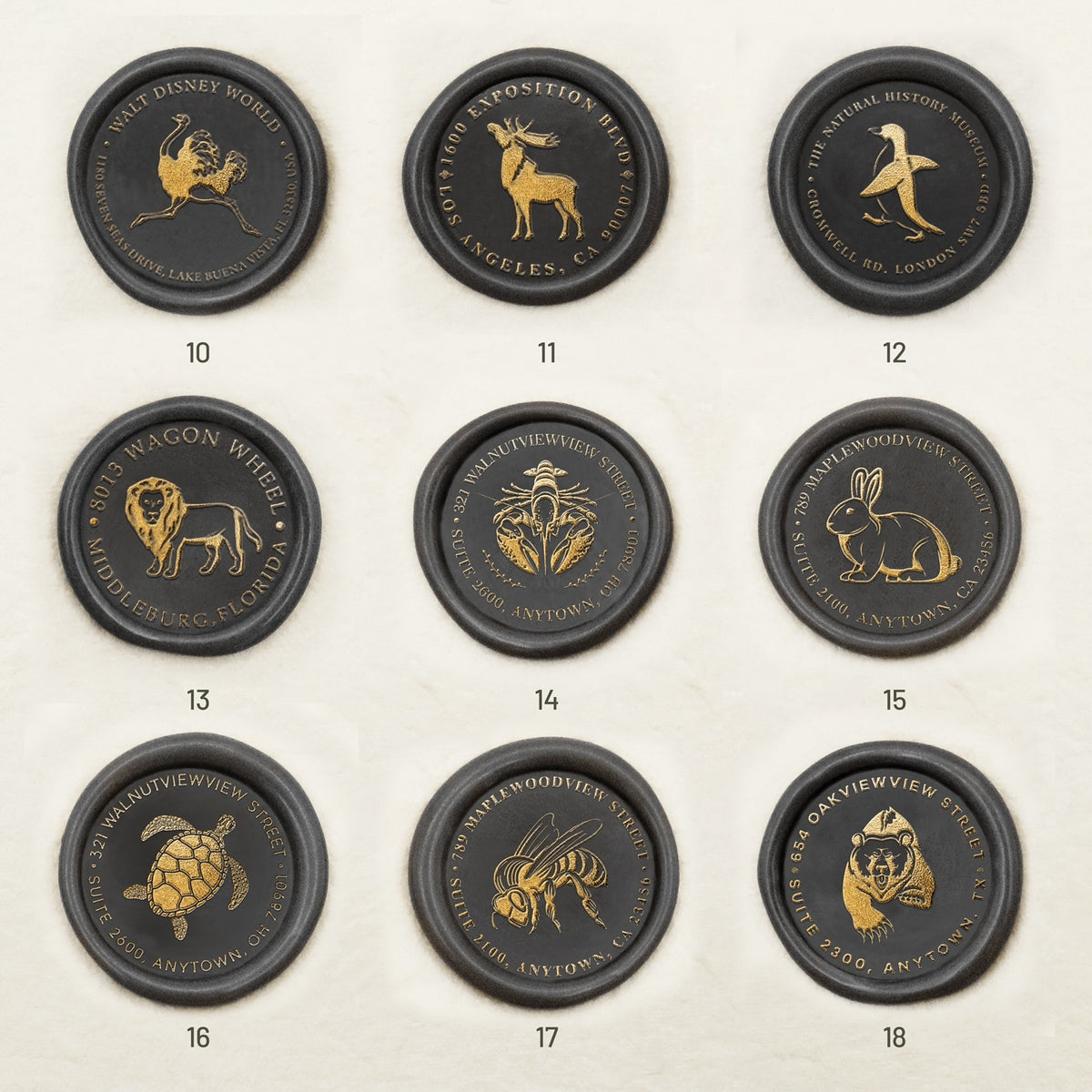 Custom Address Wax Seal Stamp (27 designs)-copy sku2