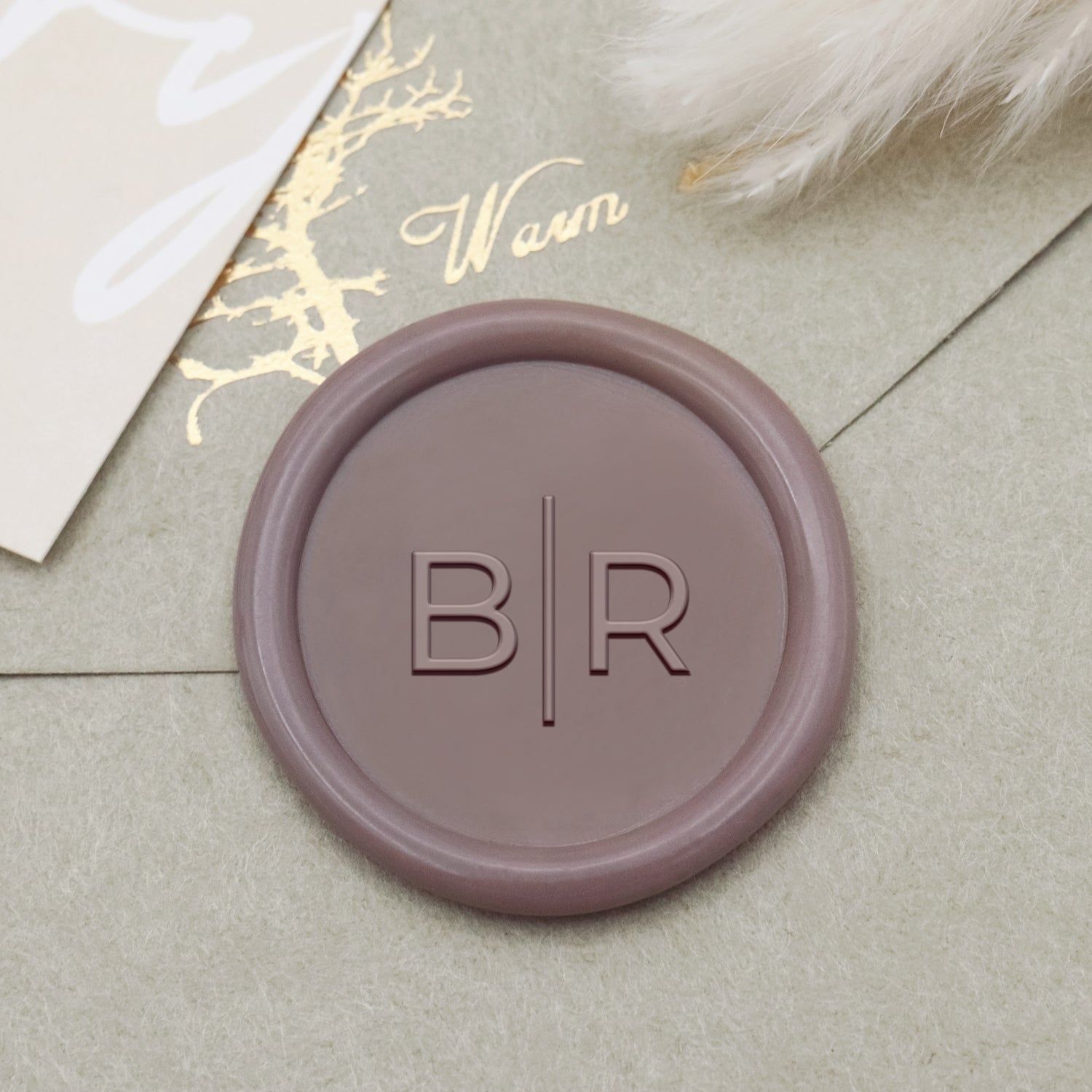 Custom Minimalist Wedding Wax Seal Stamp (9 Designs)2