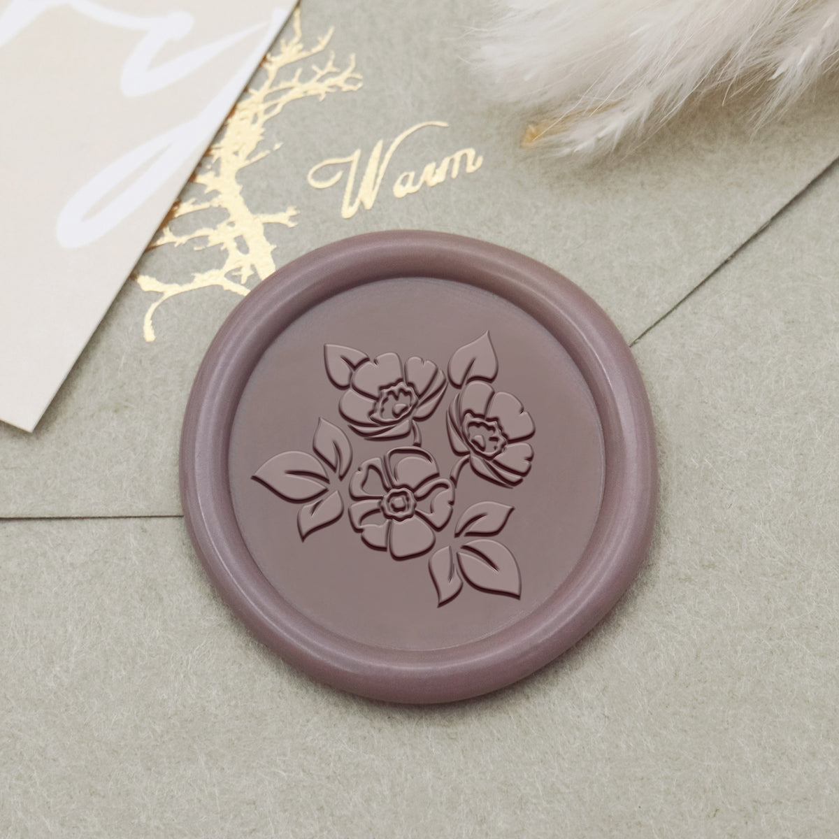 Botanical Wax Seal Stamp (18 Designs)-12 1