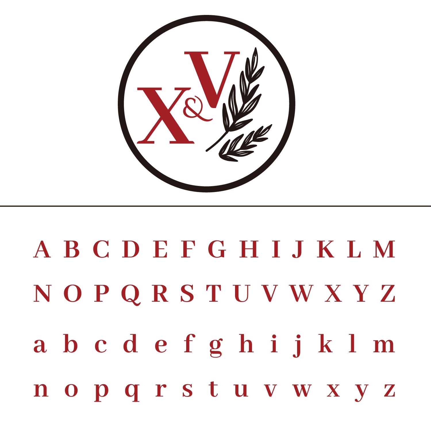 Custom Olive Branch Wedding Monogram Wax Seal Stamp 10