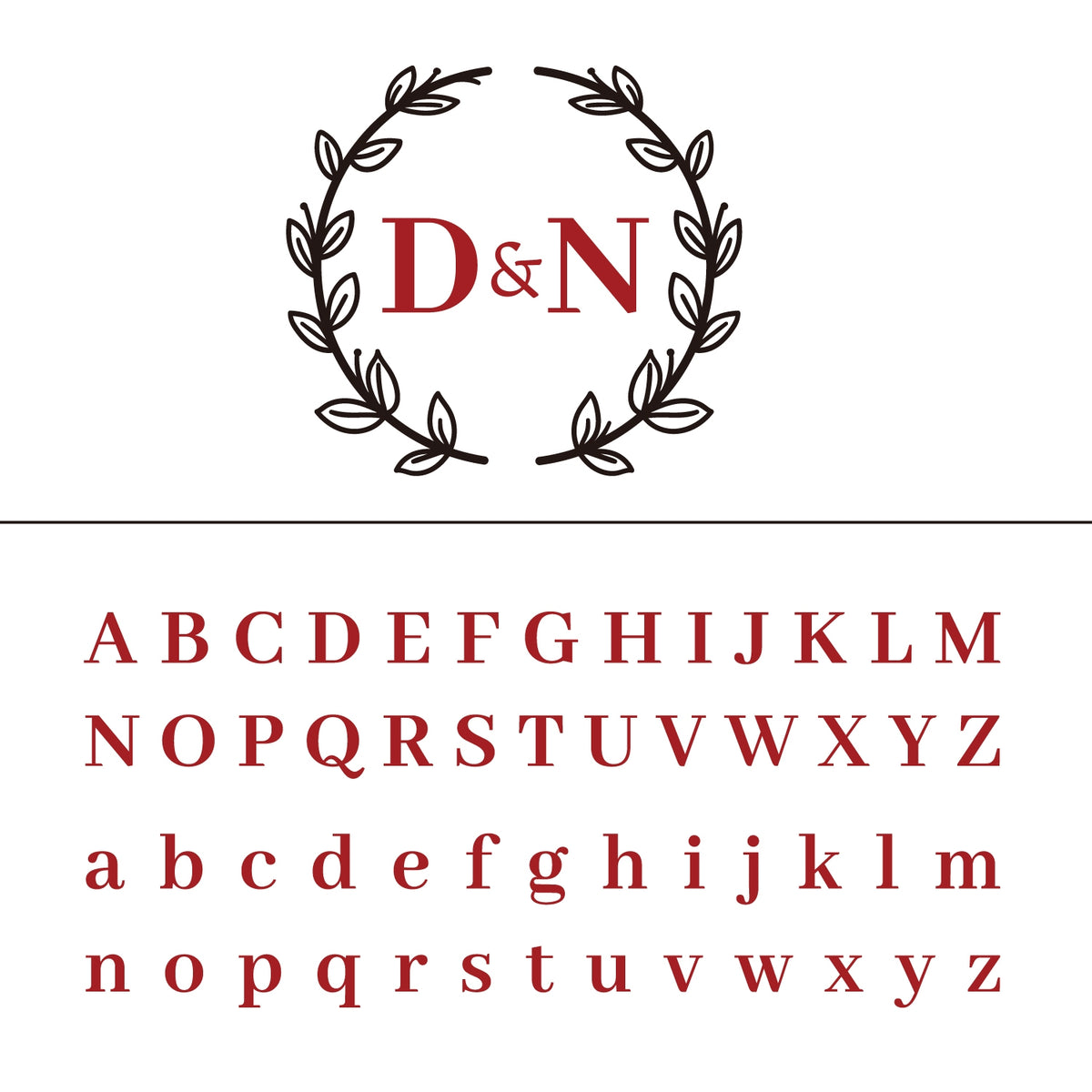 Custom Twigs Wedding Monogram Wax Seal Stamp 2