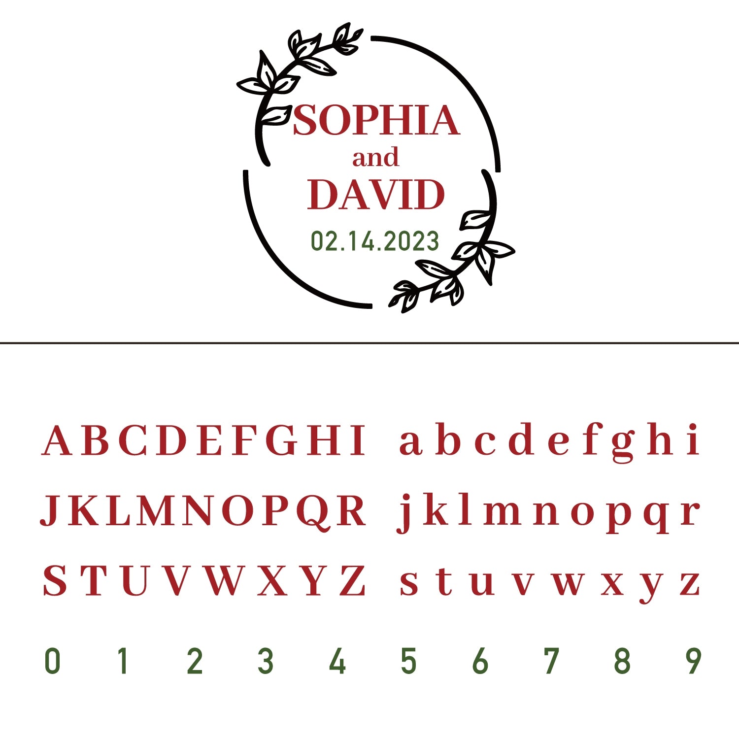 Custom Twigs Wedding Name and Date Wax Seal Stamp 5