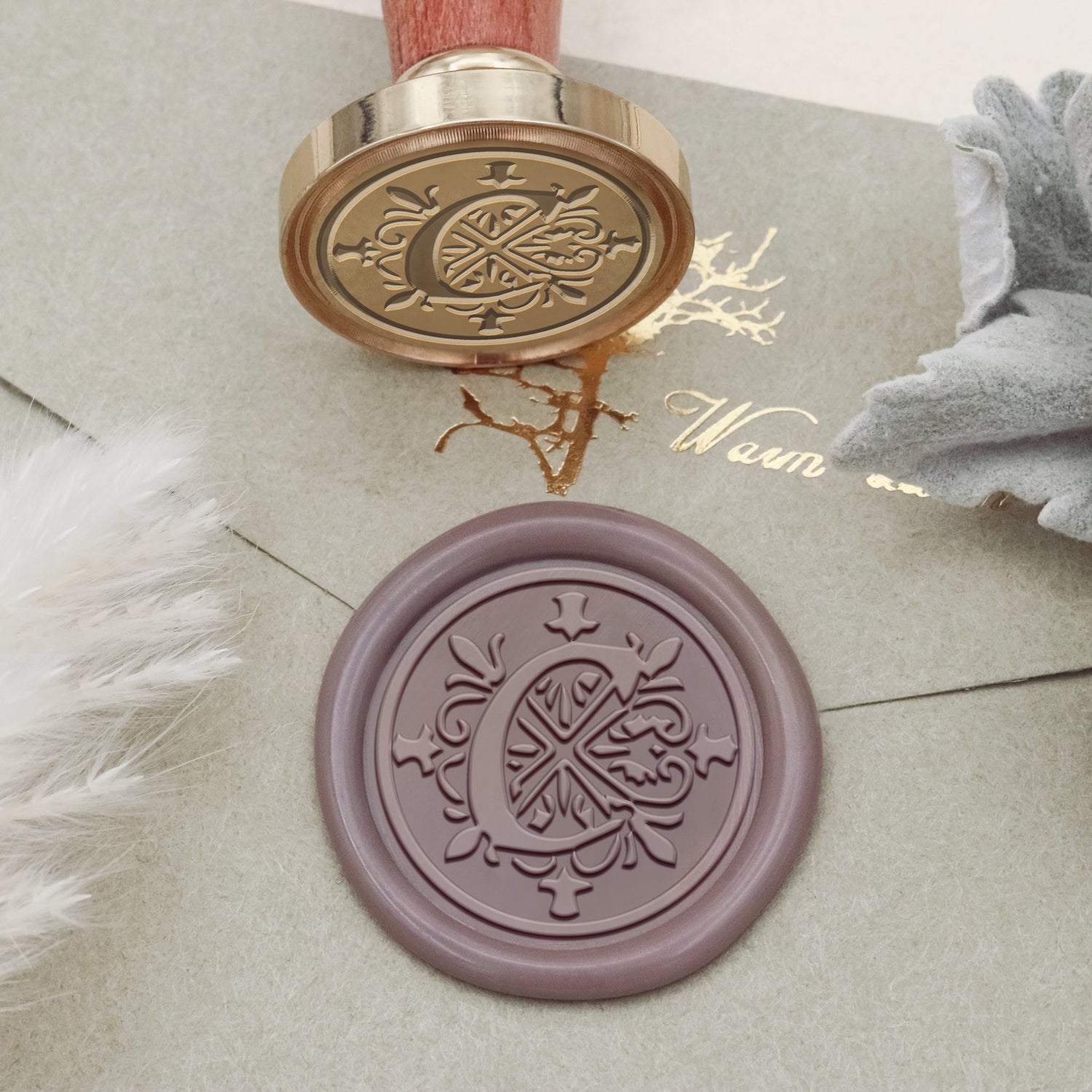 Iris Alphabet Wax Seal Stamp - C 2