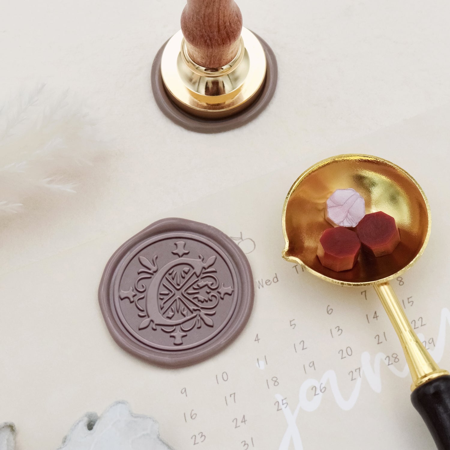 Iris Alphabet Wax Seal Stamp - C 4