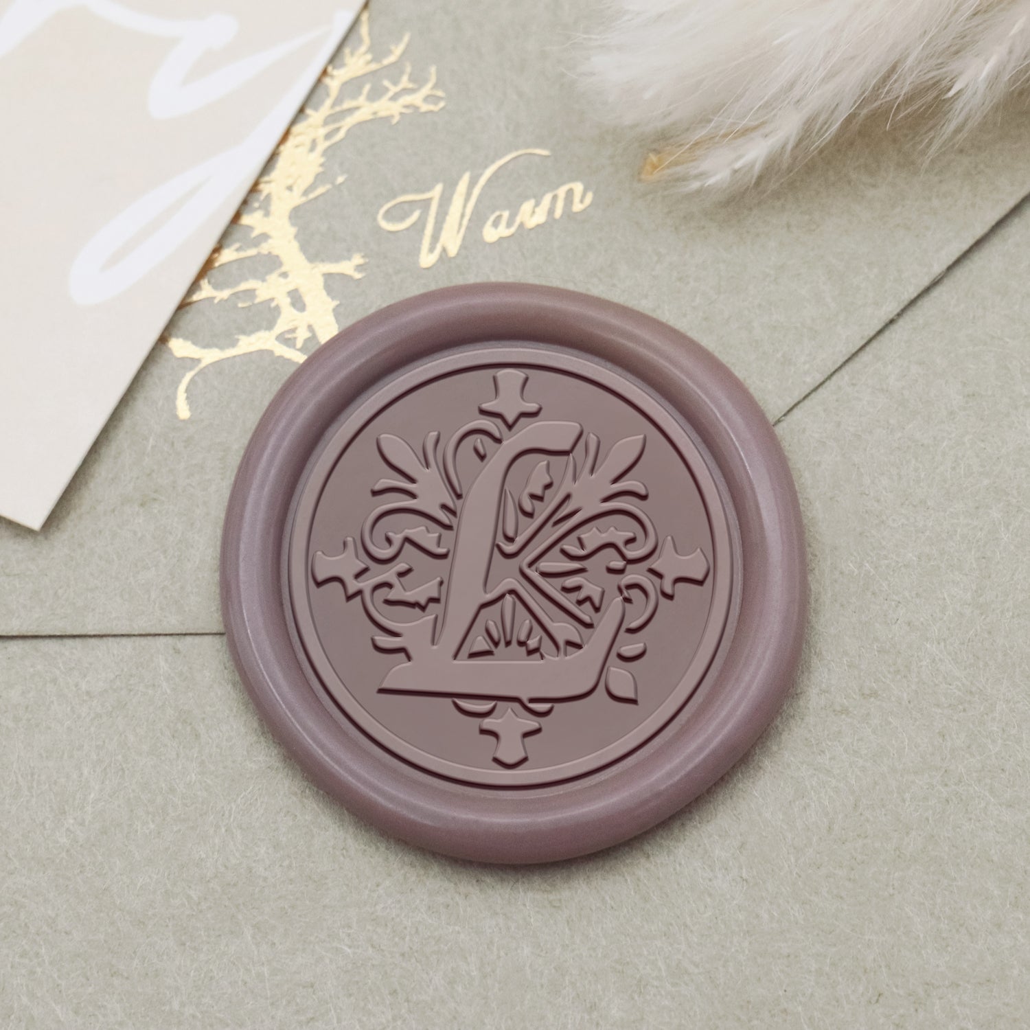Iris Alphabet Wax Seal Stamp - L 1
