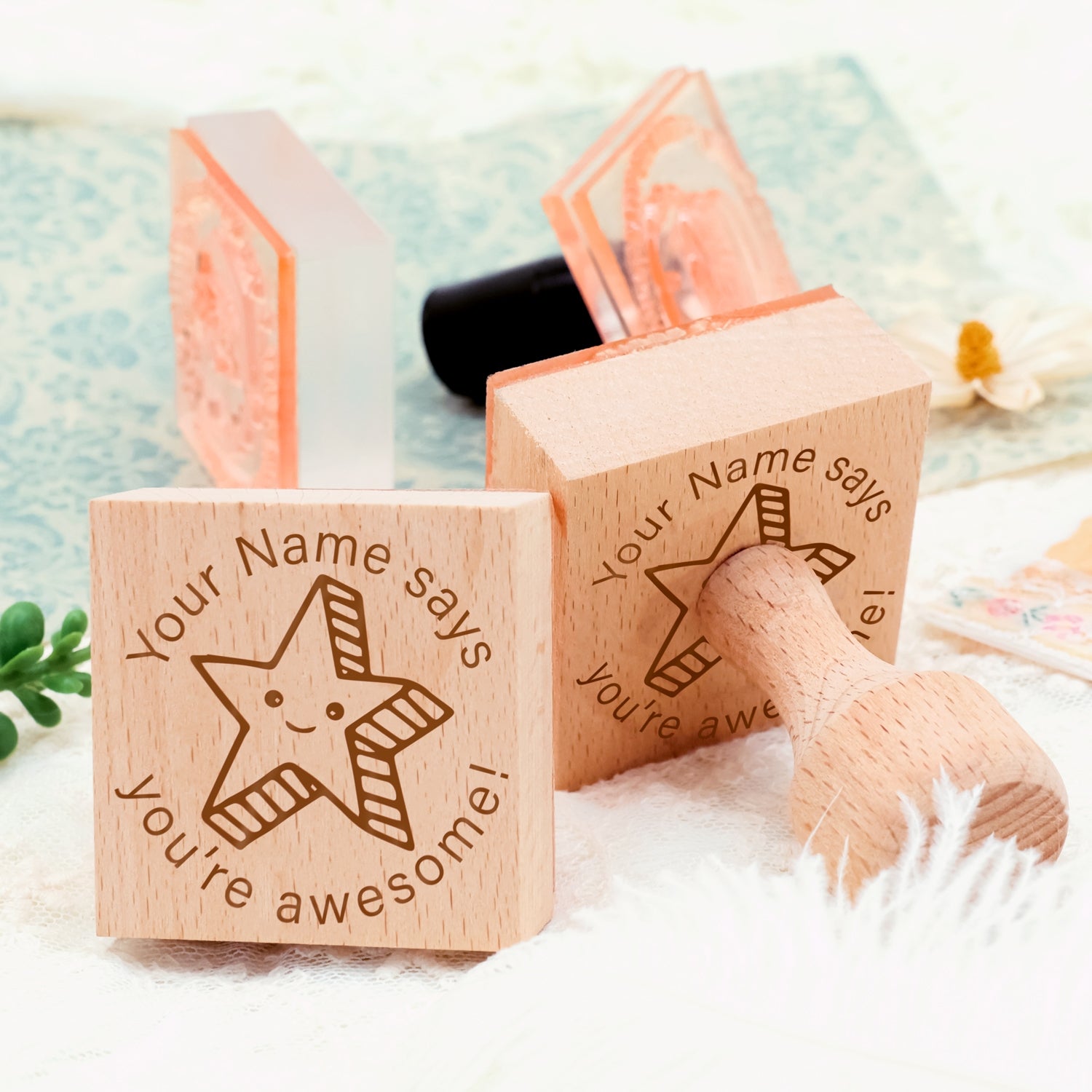 Children's Day Custom Cartoon Rubber Stamp -2 4