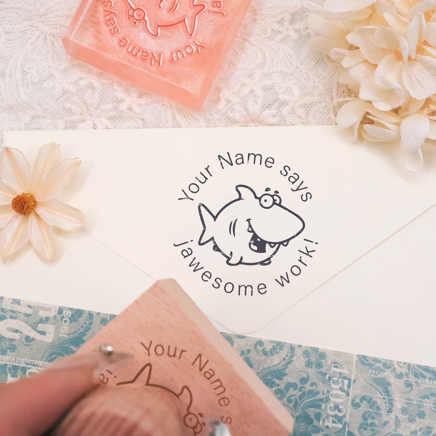 Children's Day Custom Cartoon Star Rubber Stamp-12 3