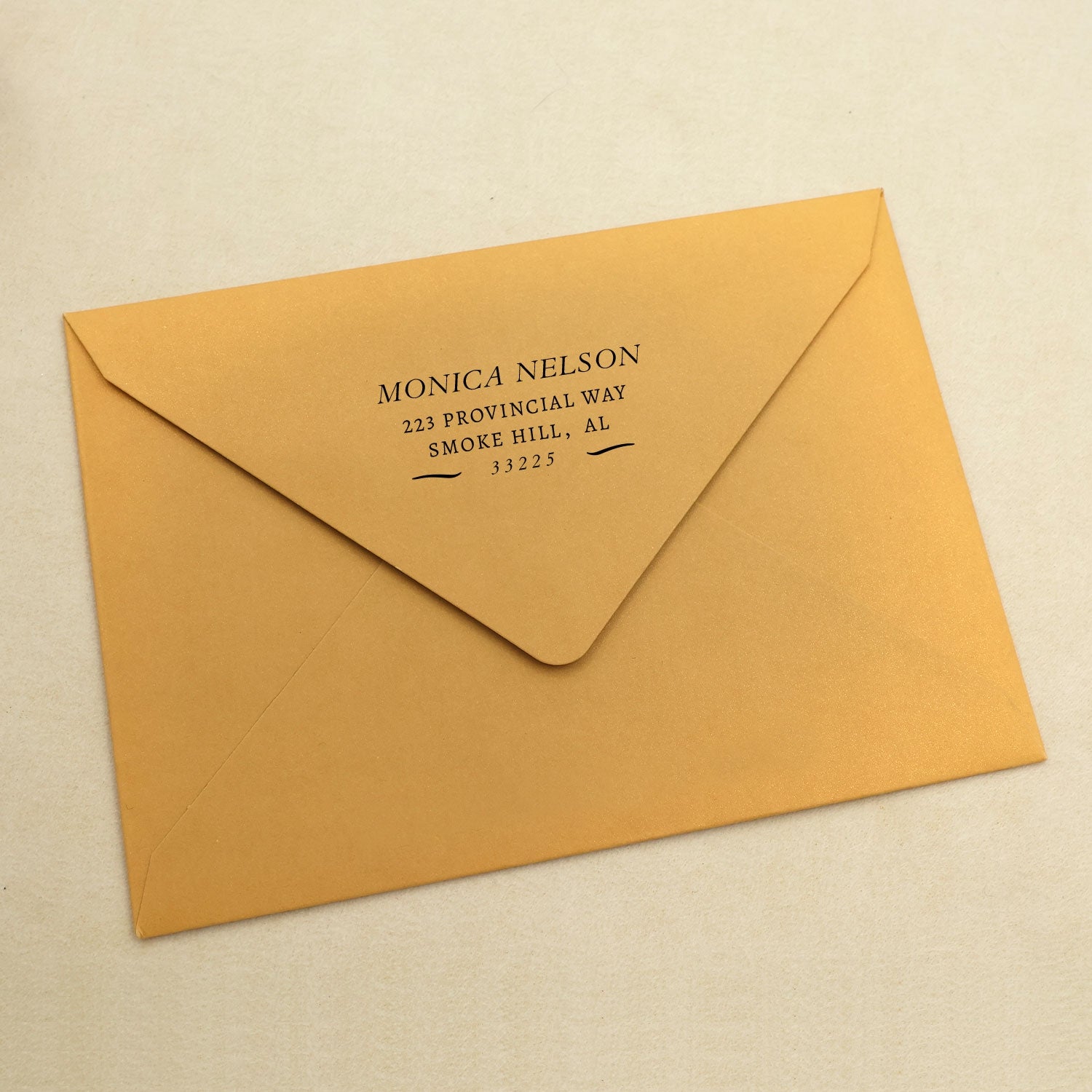 Custom Rectangular Address Return Rubber Stamp (9 Designs)-6