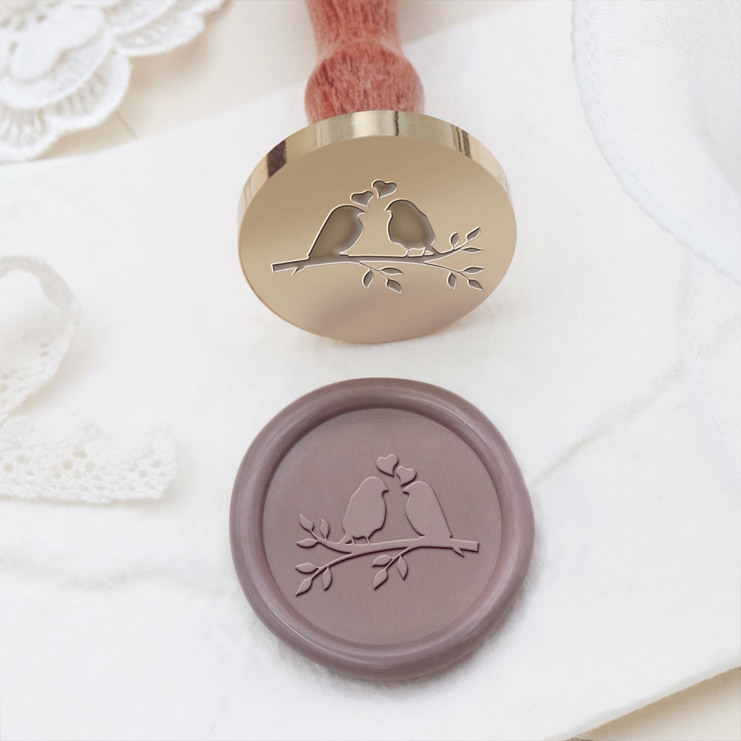 Wedding Celebration Magpies Wax Seal Stamp 1