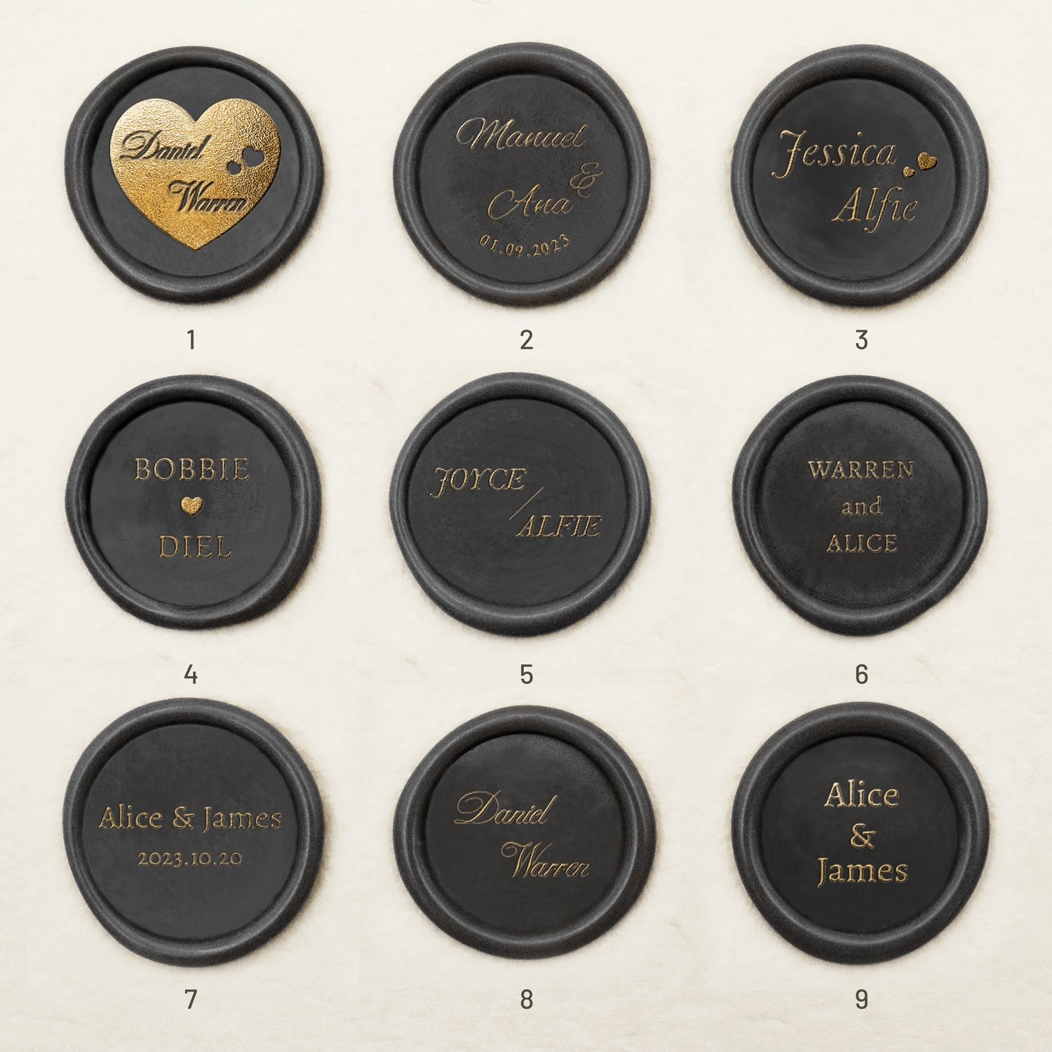  Wedding Monogram Wax Seal Stamp-9 Christmas-sku