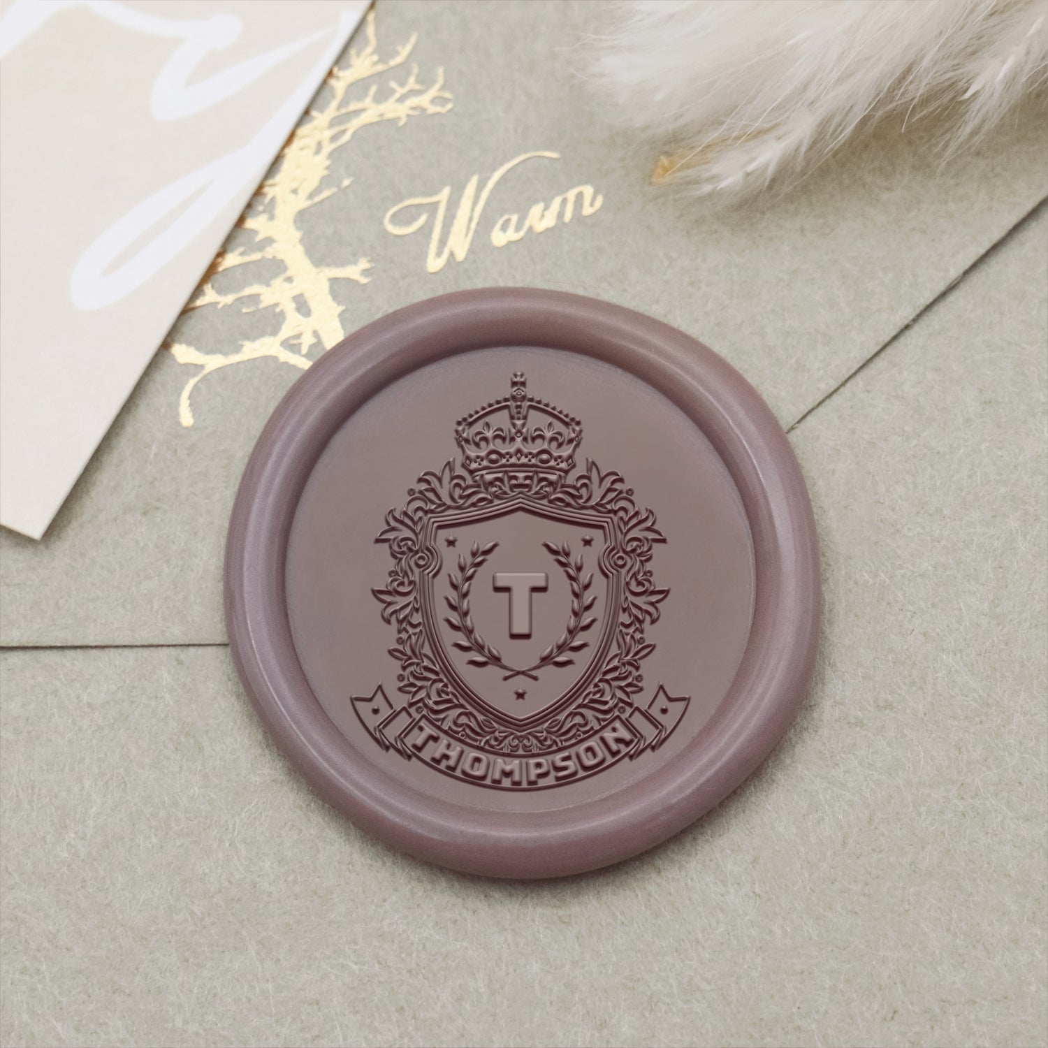 Custom Thompson Family Crest Wax Seal Stamp 2