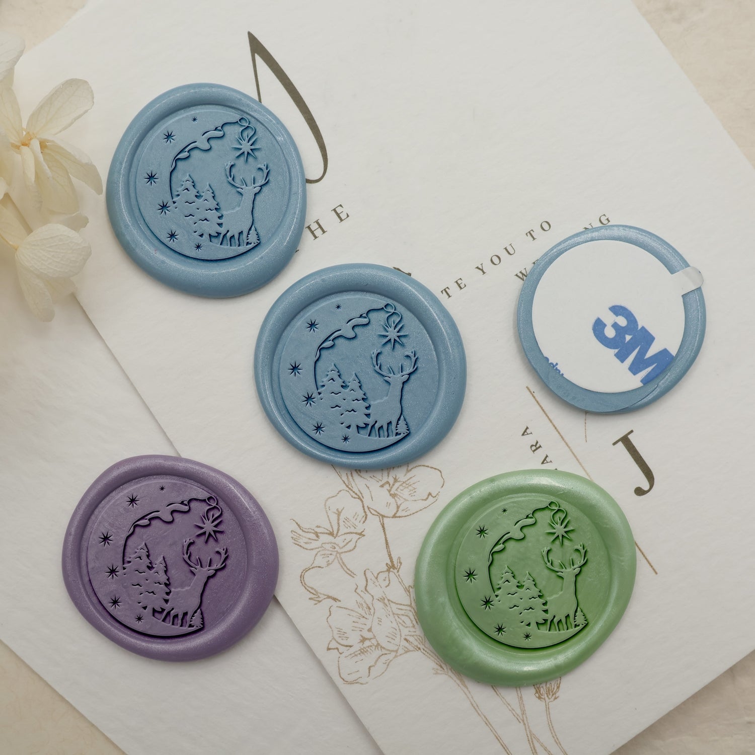 Under the Moonlit Deer Wax Seal Stamp2