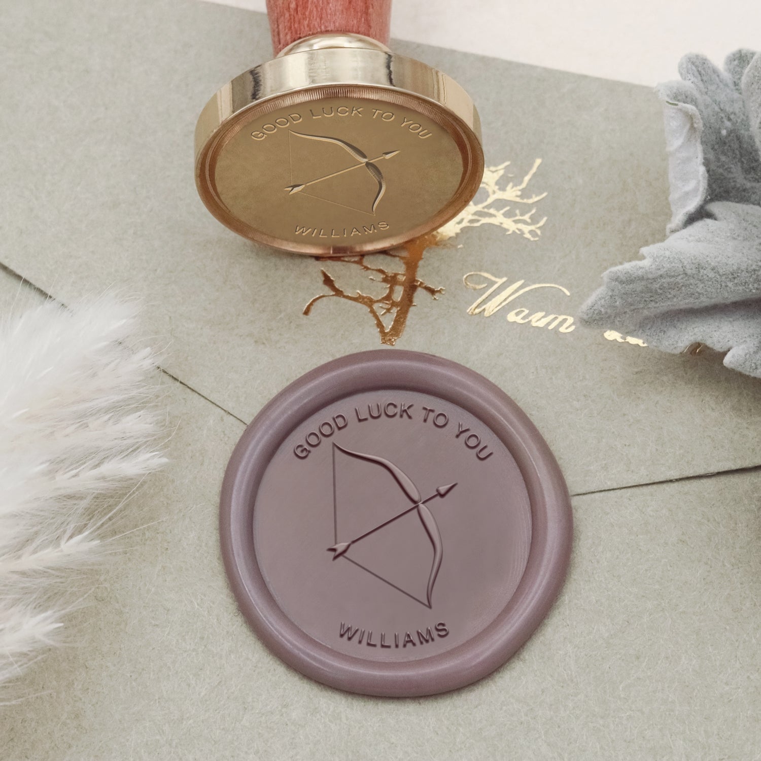 Custom Archery Name Wax Seal Stamp - Stamprints