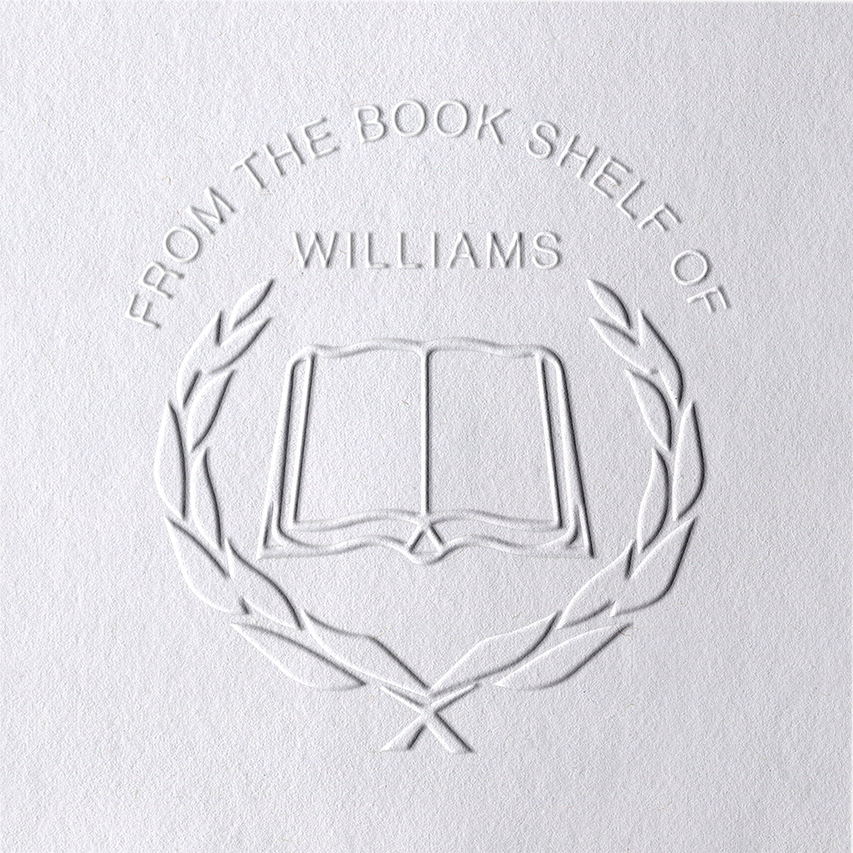 Custom Olive Leaves Book Embosser Custom Olive Leaves Book Embosser9-11