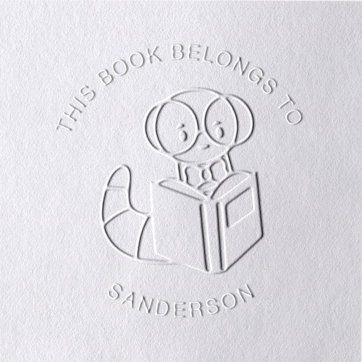Custom Cartoon Caterpillar Book Embosser Custom Cartoon Caterpillar Book Embosser15-11