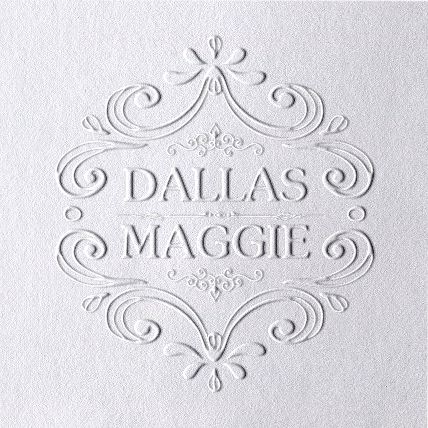Custom Elegant Pattern Wedding Embosser 1511