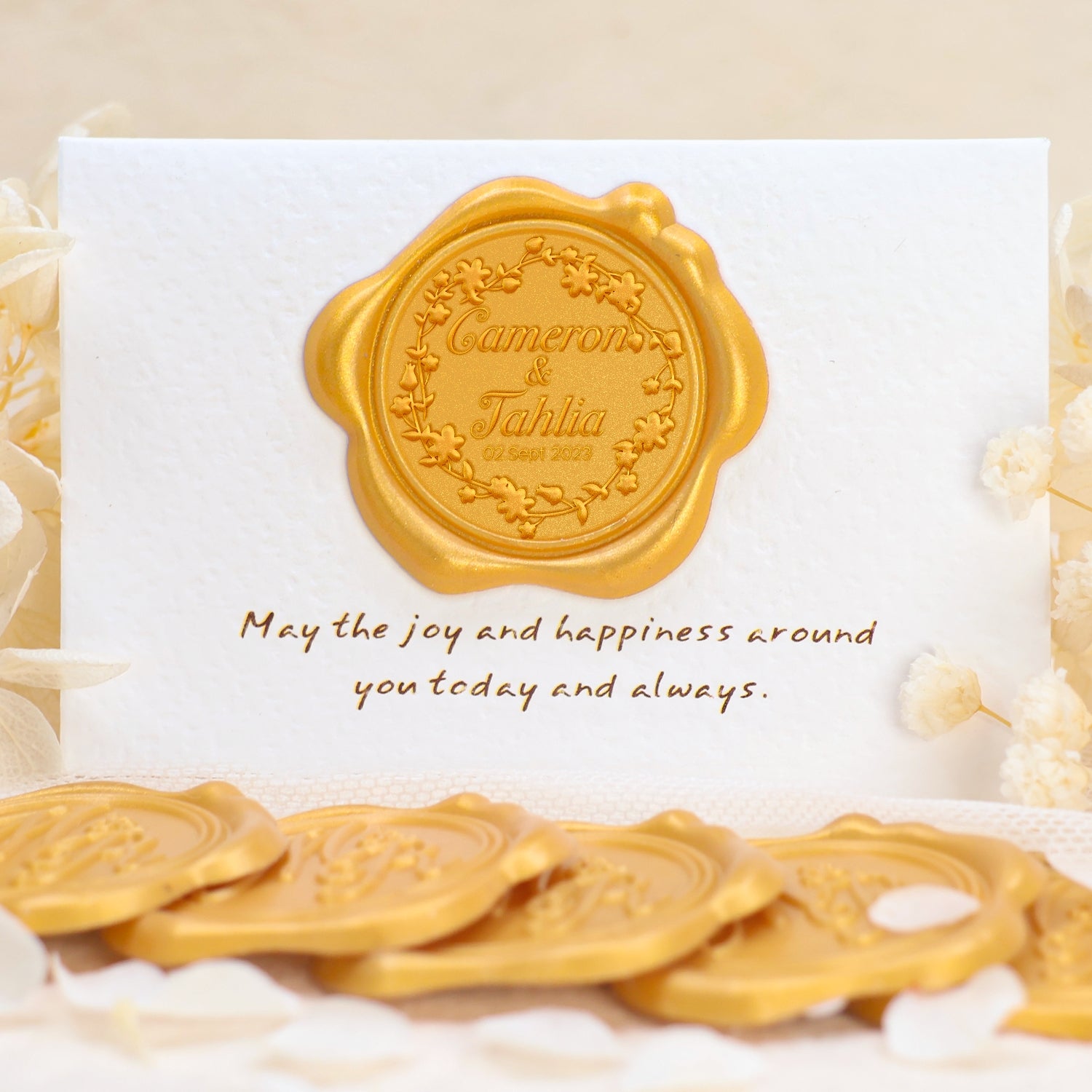 Custom Wedding Self-Adhesive Wax Seal Stickers (27 Designs) 1-1