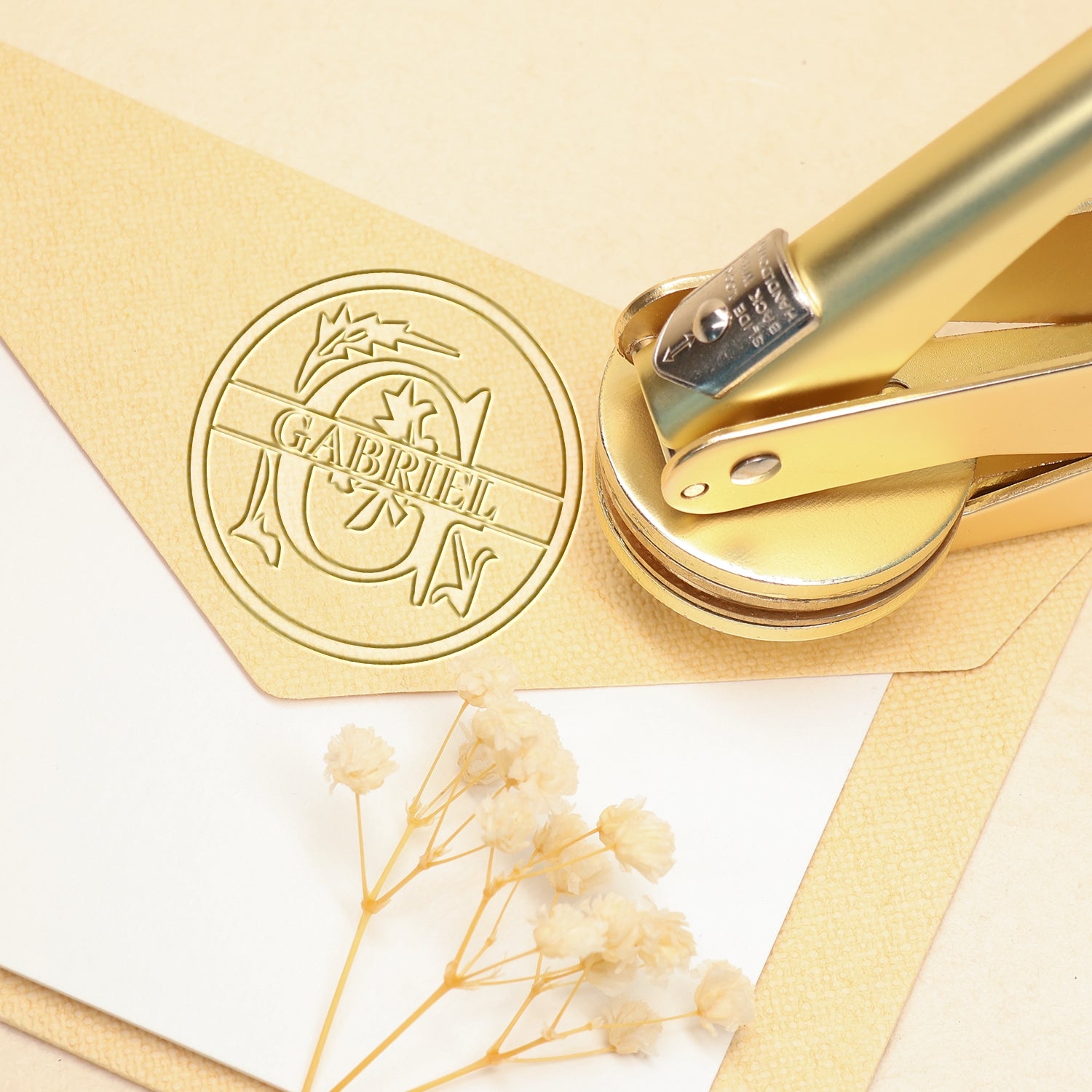 26 Letter Custom Floral Name Embosser - G G11