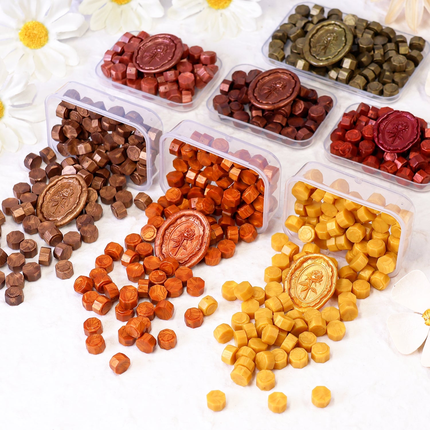 Octagon Sealing Wax Beads (106 Colors)2