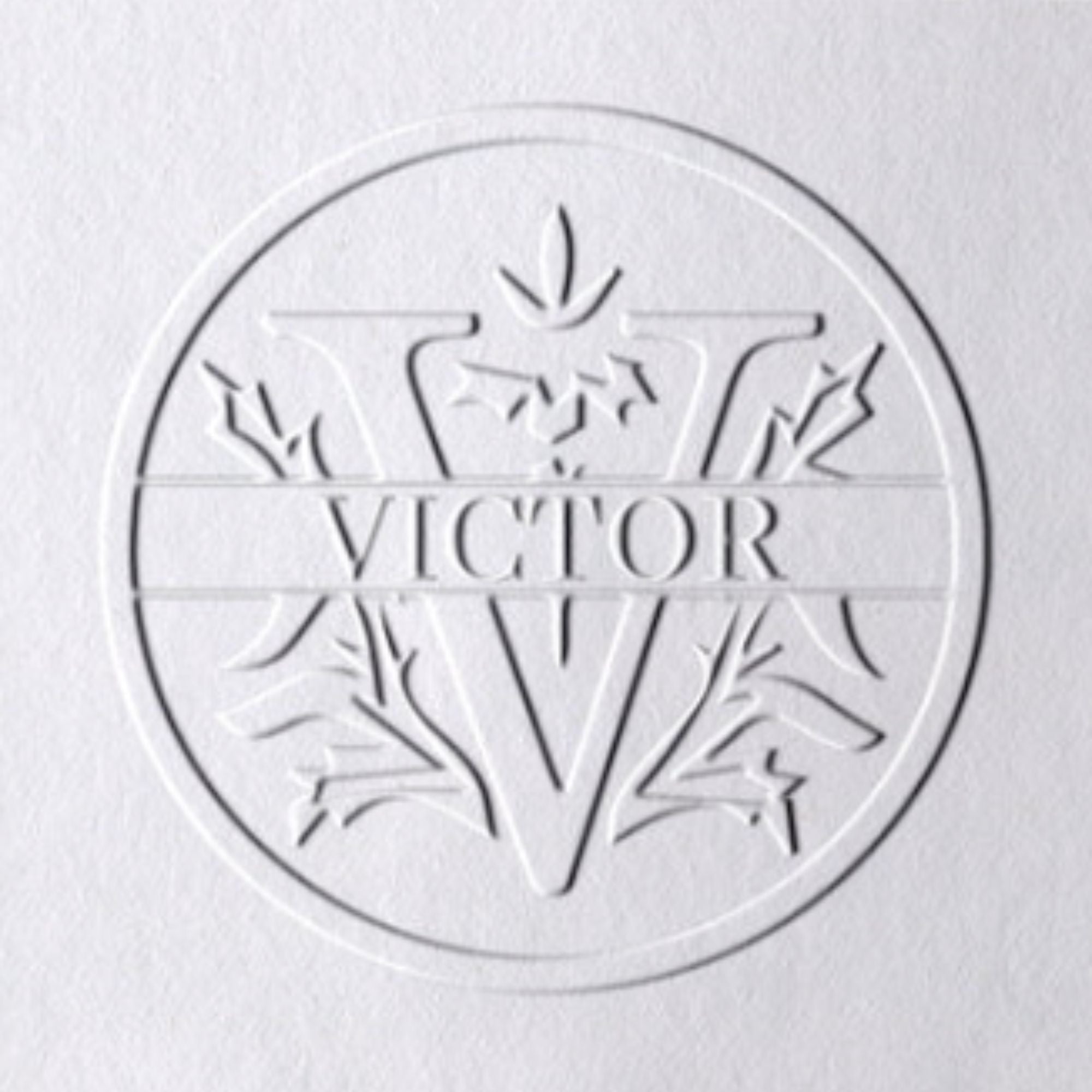 26 Letter Custom Floral Name Embosser - V