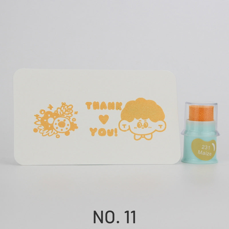 Cute Finger Cot Stamping Ink Pad (35 Colors)11