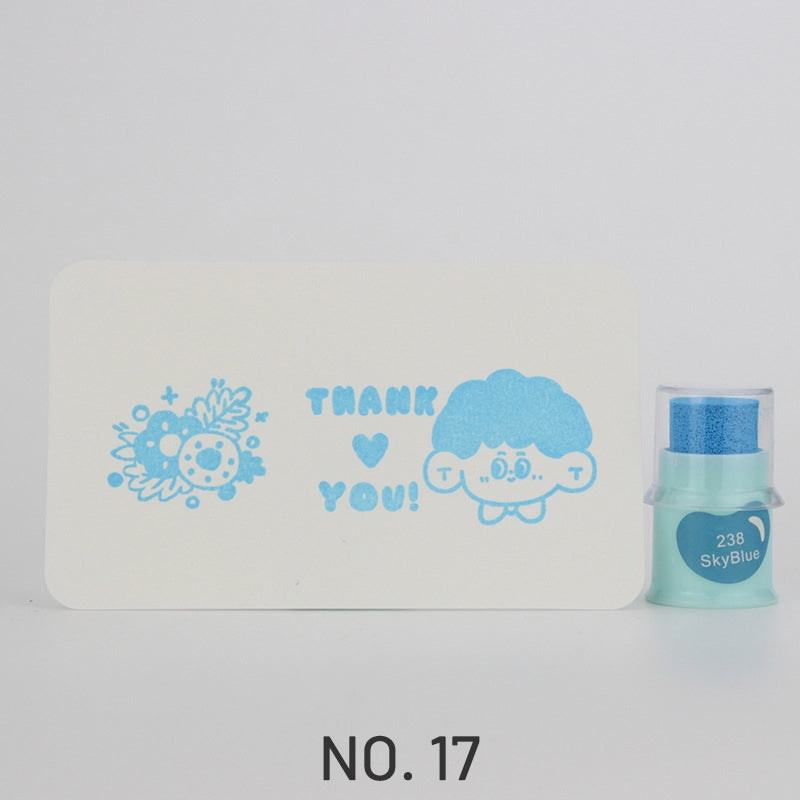 Cute Finger Cot Stamping Ink Pad (35 Colors)17