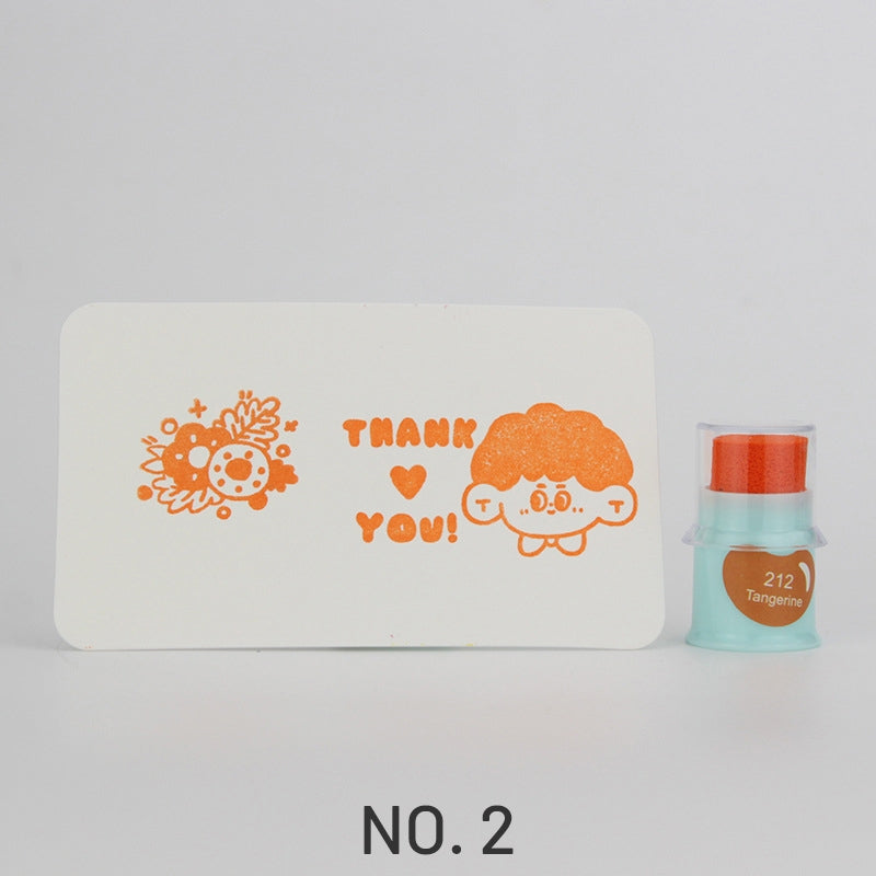 Cute Finger Cot Stamping Ink Pad (35 Colors)2