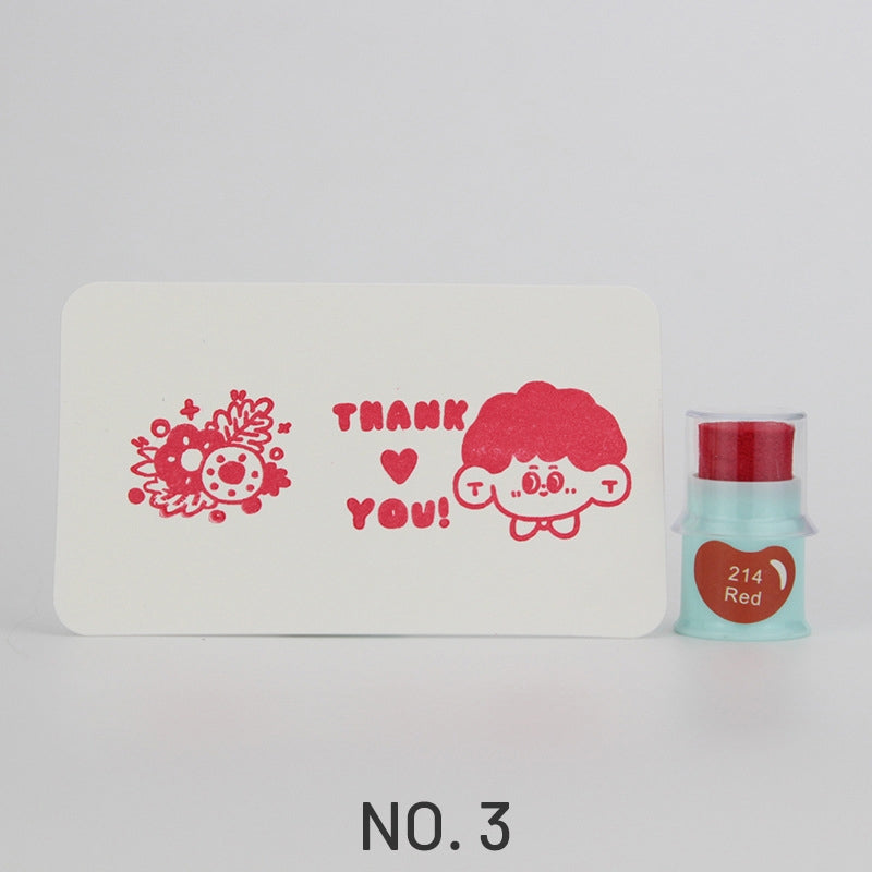 Cute Finger Cot Stamping Ink Pad (35 Colors)3