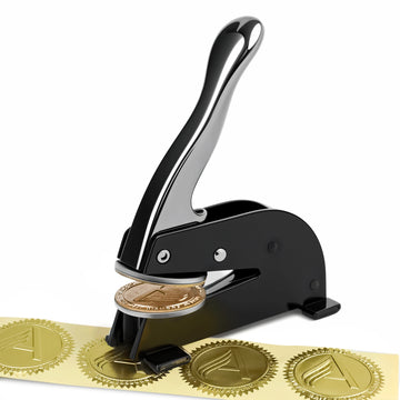 Extra Large Custom Design Desktop Embossers with Your Artwork - Heavy Duty Embosser cover