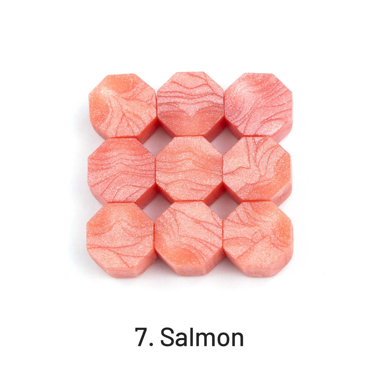 Octagon Sealing Wax Beads7. Salmon