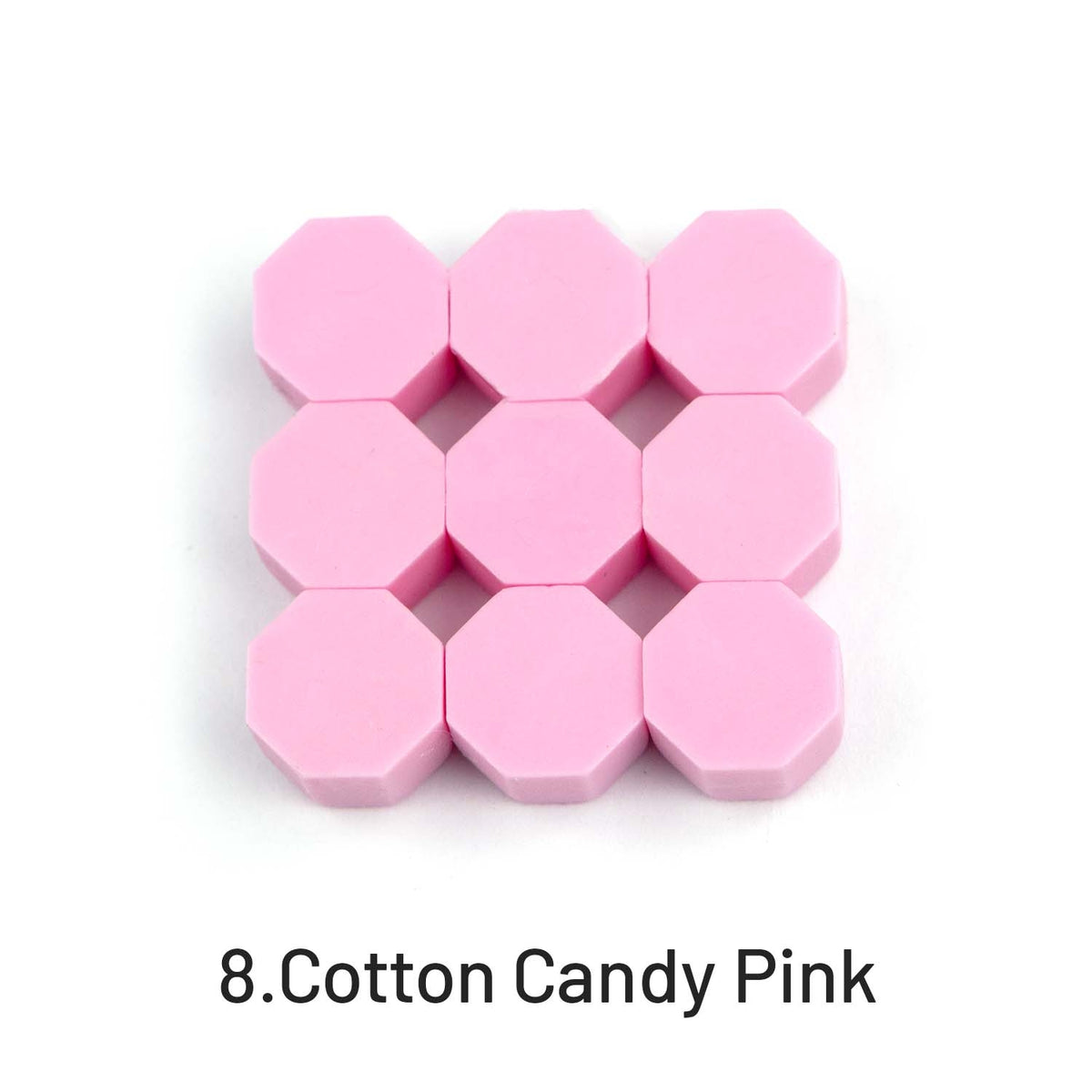 Octagon Sealing Wax Beads8.Cotton Candy Pink