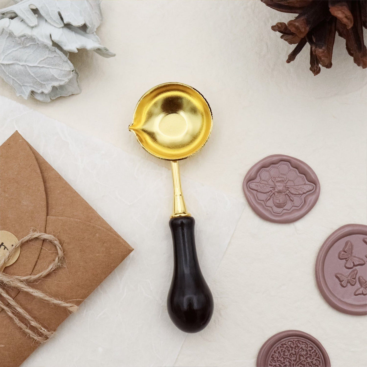Stamprints Large Rosewood Sealing Wax Melting Spoon 2